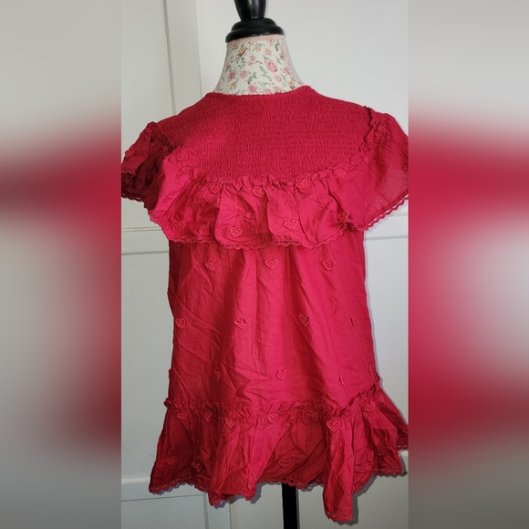 FARM Rio Tops - FARM RIO Heart Blouse Size MEDIUM